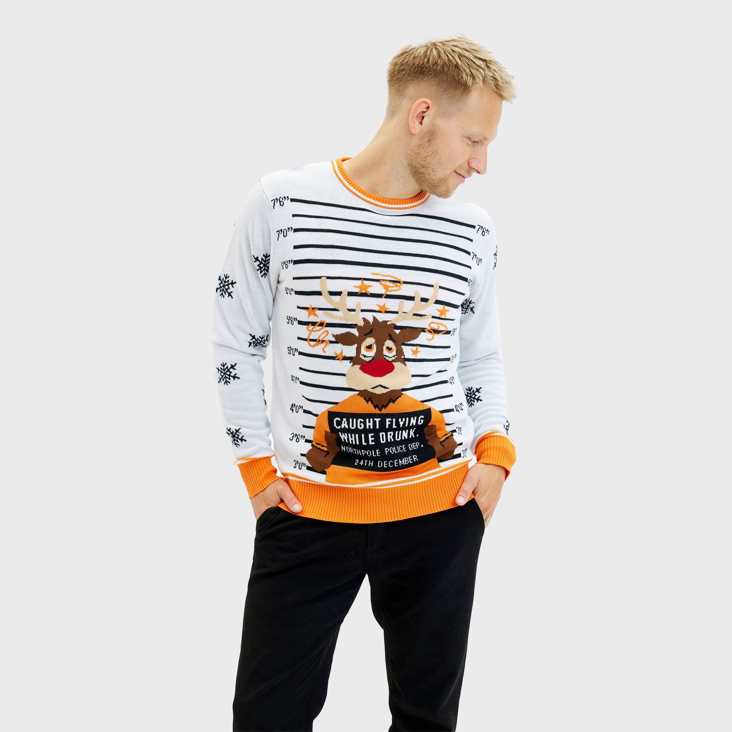 Criminal Rudolph weihnachtspullover - Herren